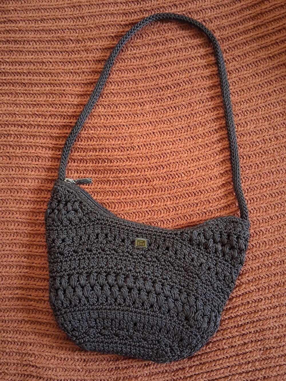 The Sak Brown Crochet Shoulder Bag